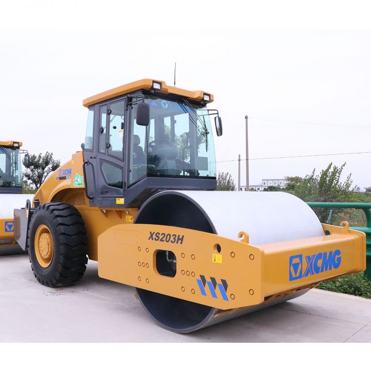 XCMG 20 тонн XS203H одиночный барабанный асфальт дорожный каток машина-натриевый вкладыш GCL