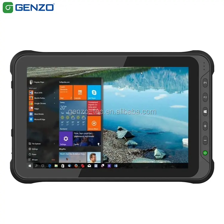 GENZO 10 Inch Rugged Tablet windows 10 pro Industrial Tablet PC with NFC 1D 2D Barcode Scanner