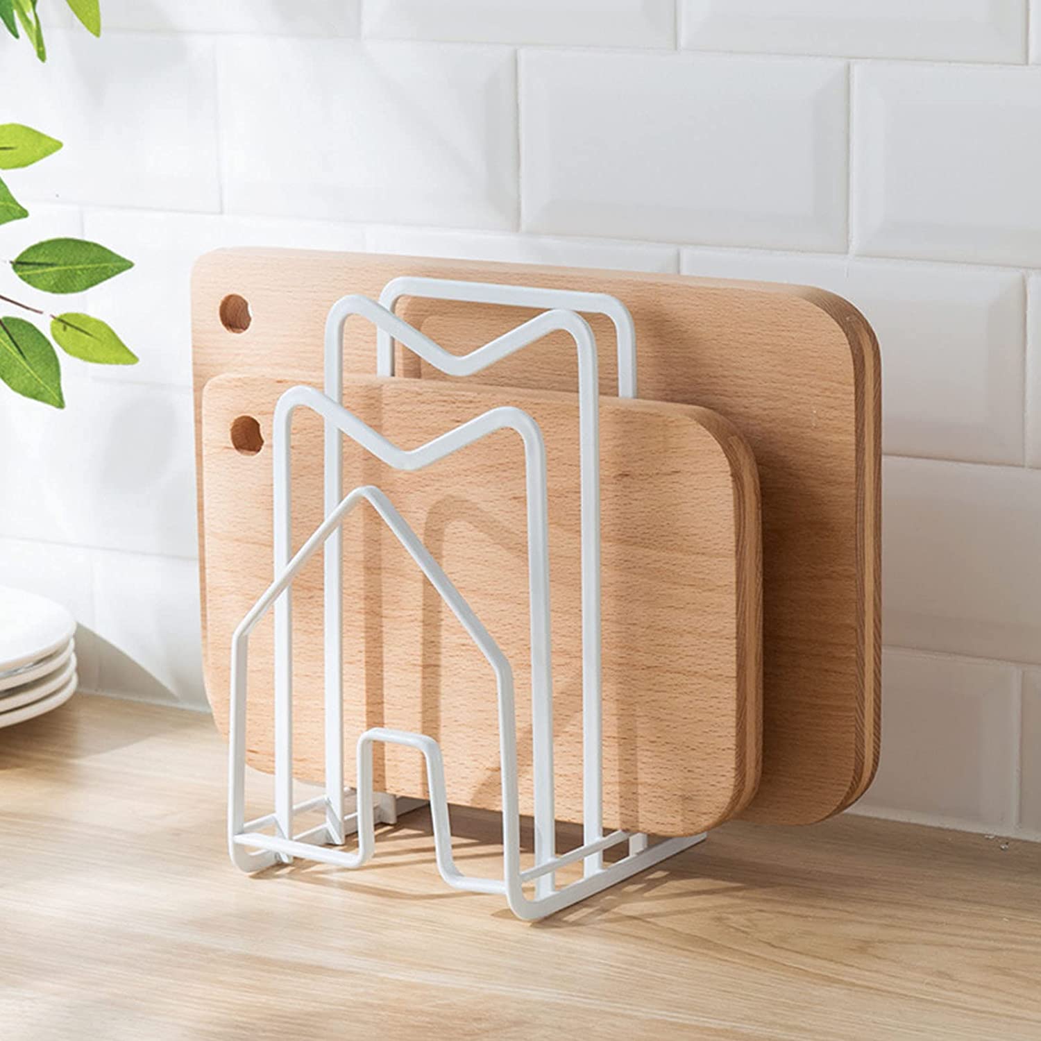 Cutting Board Rack  Chopping Board Organizer Stand Holder Rack  Dishes Plates Pot Pan Lids Rack Organizer