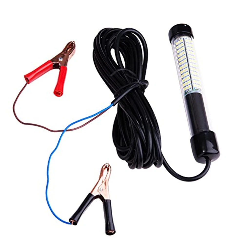 12V 180LED Fishing Light Lure Bait Finder Night LED Boat Fishing Deep Drop Underwater Light
