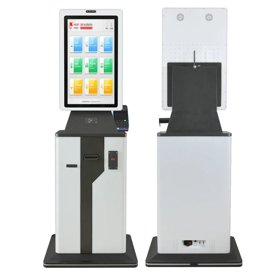kiosk machine bills cash pay terminal touch screen ordering service equipment payment kiosks