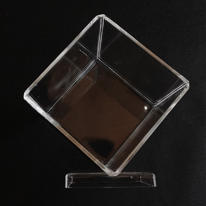 Fused quartz square cylinder, quartz pickling tank, quartz heating cylinder