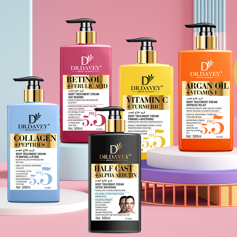 DR.DAVEY Lightening Body Lotion Cream Wholesale Collagen Vitamine C Medix5.5 Tumeric Body Lotion