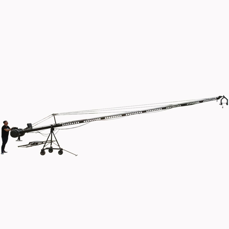 Broadcast TV Filming Camera Crane Jimmy Jib with 2-Axis Camera Crane Head For Sale