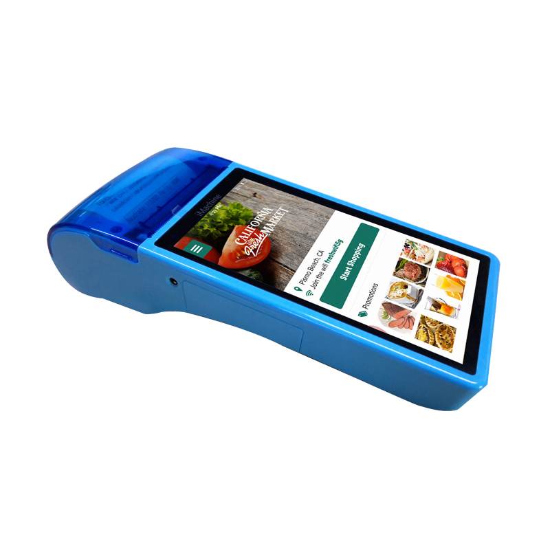 Мини Смарт Мобильный Wi-Fi беспроводной Bluetooth ручной Android POS терминал машина QR-код термопринтер