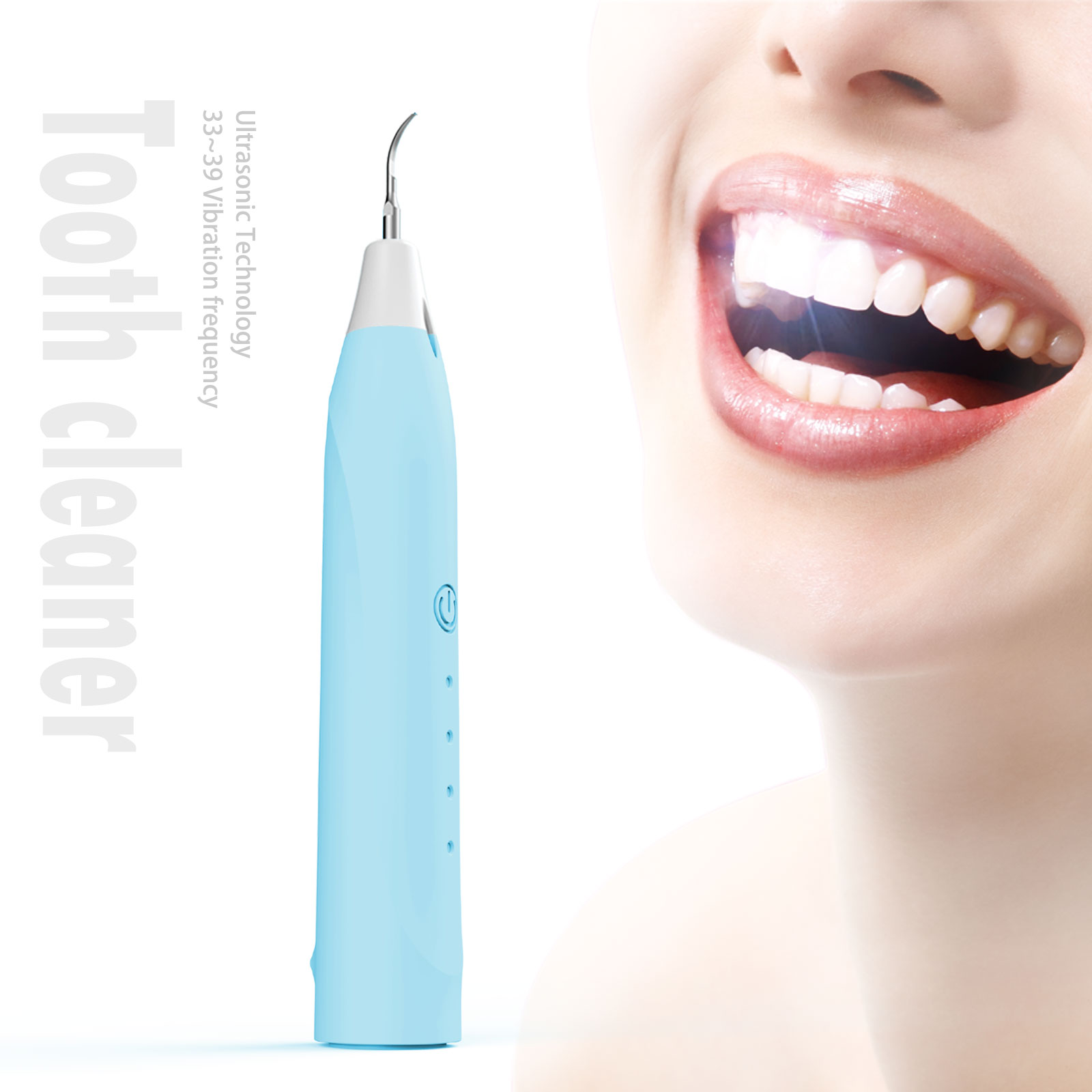 Rechargeable Personal Care Electric Tooth Cleaner Ultrasonic Teeth wireless Stain Dent Stick Tooth Cleaner