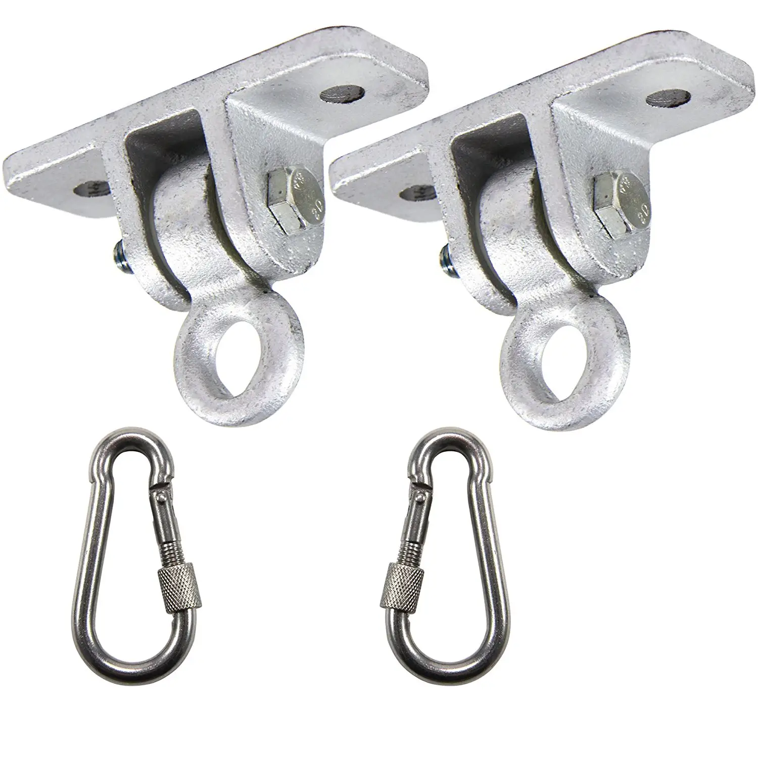 Heavy Duty Swing Hangers For Wooden Swing Sets With Mounting Hardware And Snap Hooks