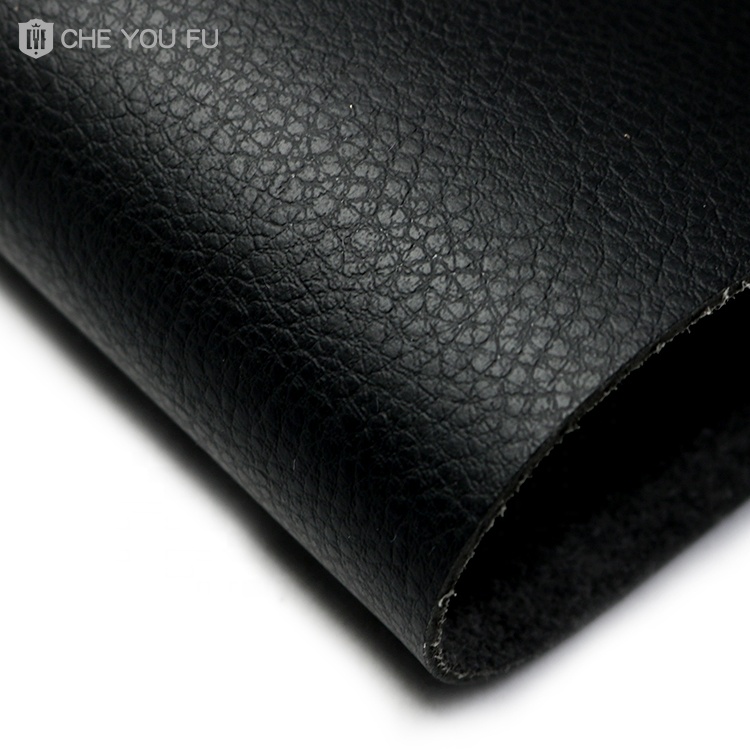 In Stock Ready To Ship Black Nappa Skin Thin Leather Fabric High Quality