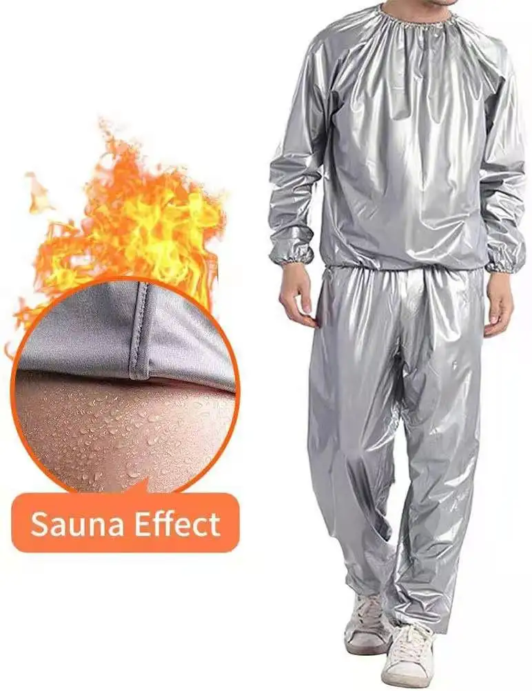 Pvc Workout Sweat Suits Set Sauna Suit