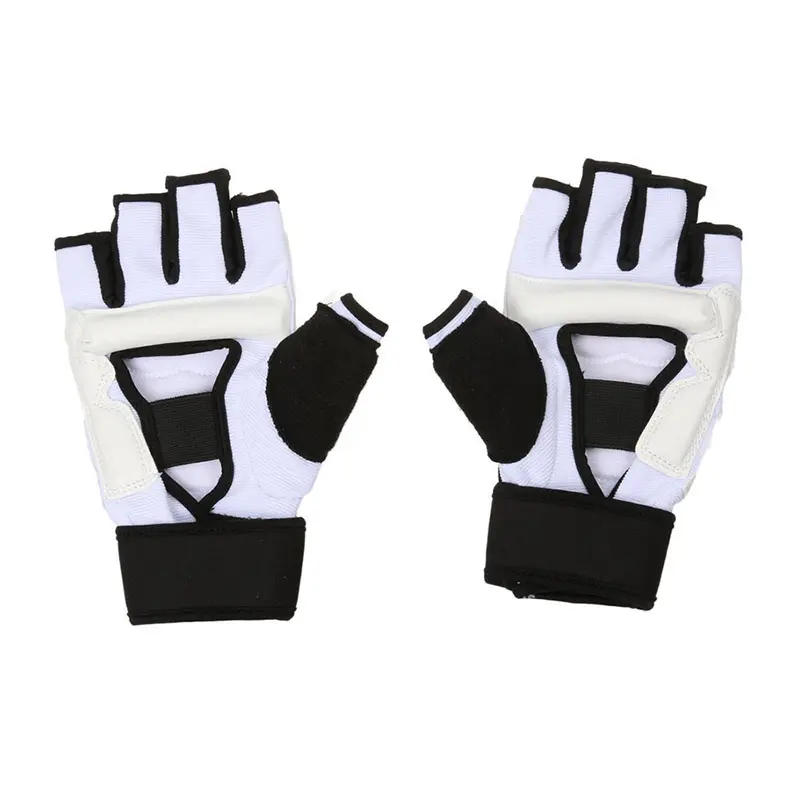 Taekwondo kids Half Finger Training Sport Protective gloves mma gloves black gloves
