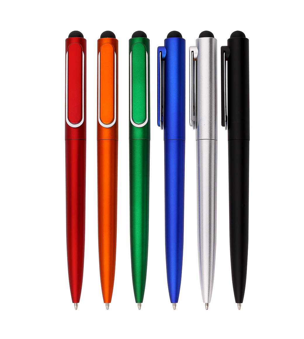 Business Gift provide function Stylus Twist action ball pen with custom logo printed