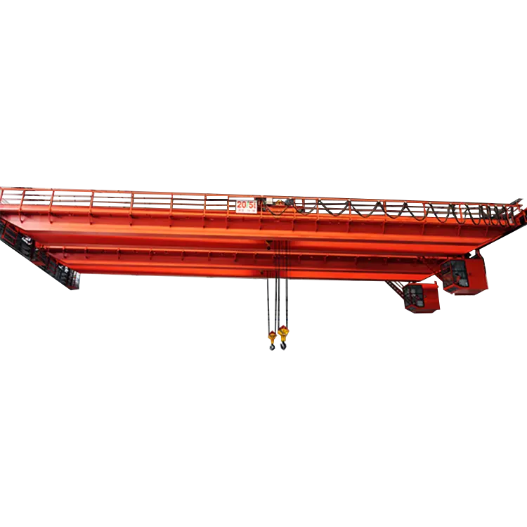 Top quality Remote control electric double beams travelling overhead crane