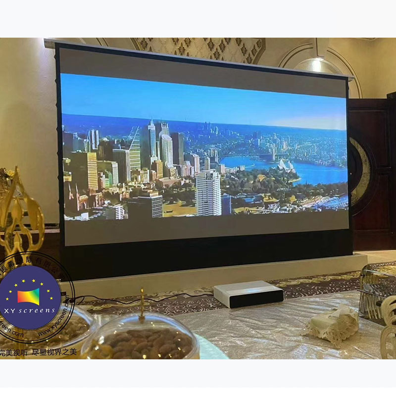 XYScreen 120 дюймовый ALR проекционный экран ALR Серый Электрический напольный стенд поднимающийся проекционный экран для проектора UST4K