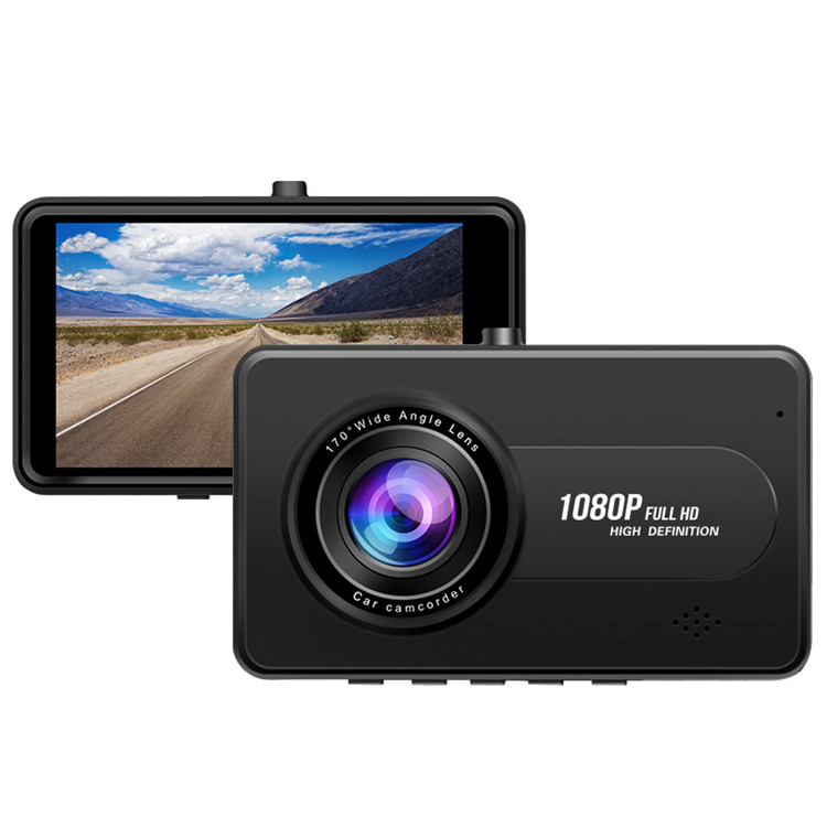1080P FHD Car Driving Recorder with 4.0inch IPS Screen 170 Degrees Dashboard Camera Aluminum Alloy Case WDR G-Sensor Function