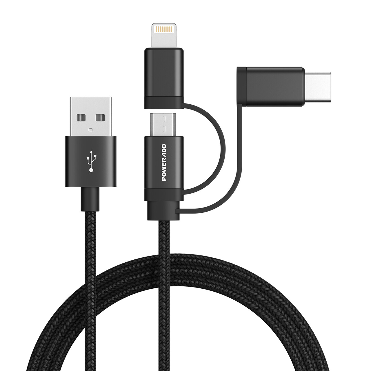 Лидер продаж, usb-кабель для быстрой зарядки, Многофункциональный нейлоновый зарядный кабель 3 в 1, usb-кабель для быстрой зарядки
