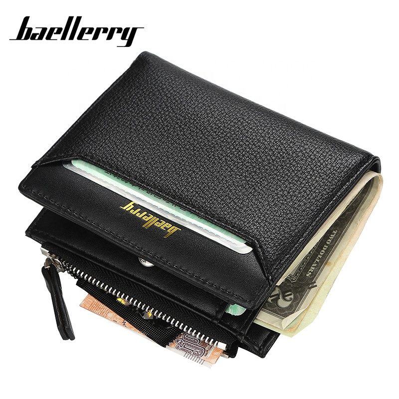 Новые мужские короткие зажимы для карт Baellerry, мужской кошелек для монет