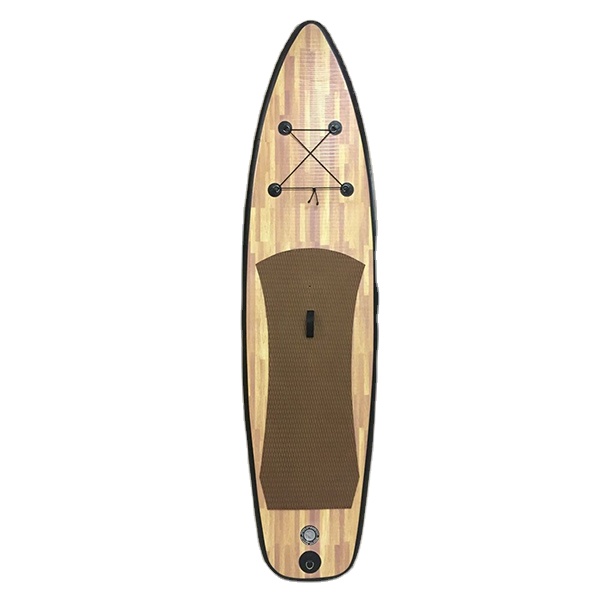 Высокая плотность Дерево Бамбук зерно двойной слой Drop Stitch Sup надувной