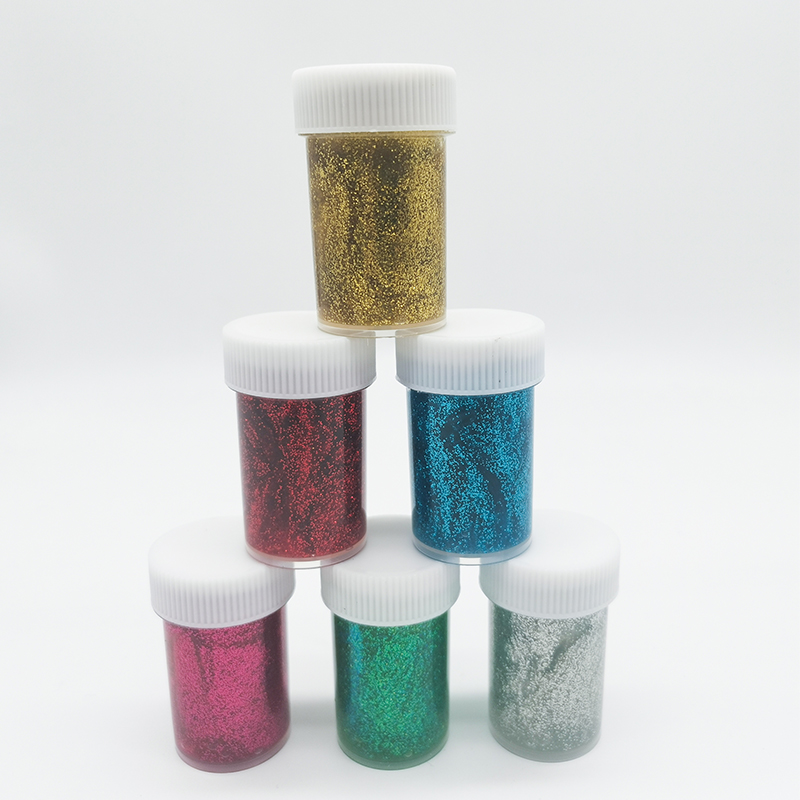 Hot Selling wholesale Nontoxic 6 colors 22ml glitter glue for kids painting