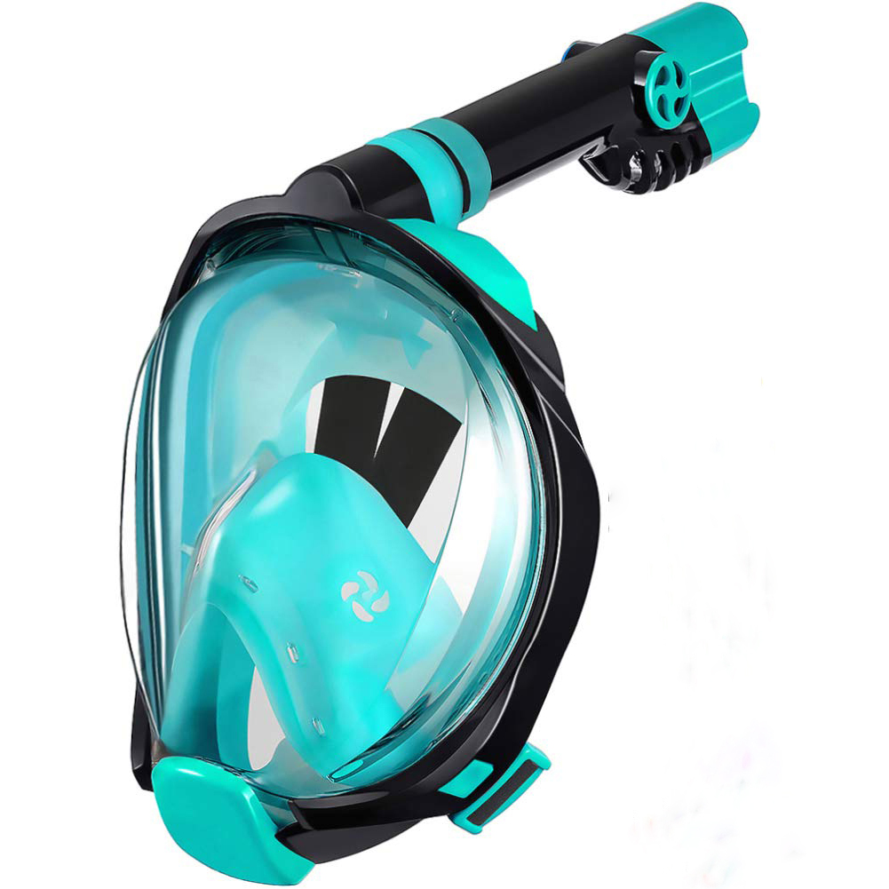 Full Face Diving Oxygen Breathing Masks For Adult Kids 180 Degree View Diving Snorkeling Mask Snorkel Set