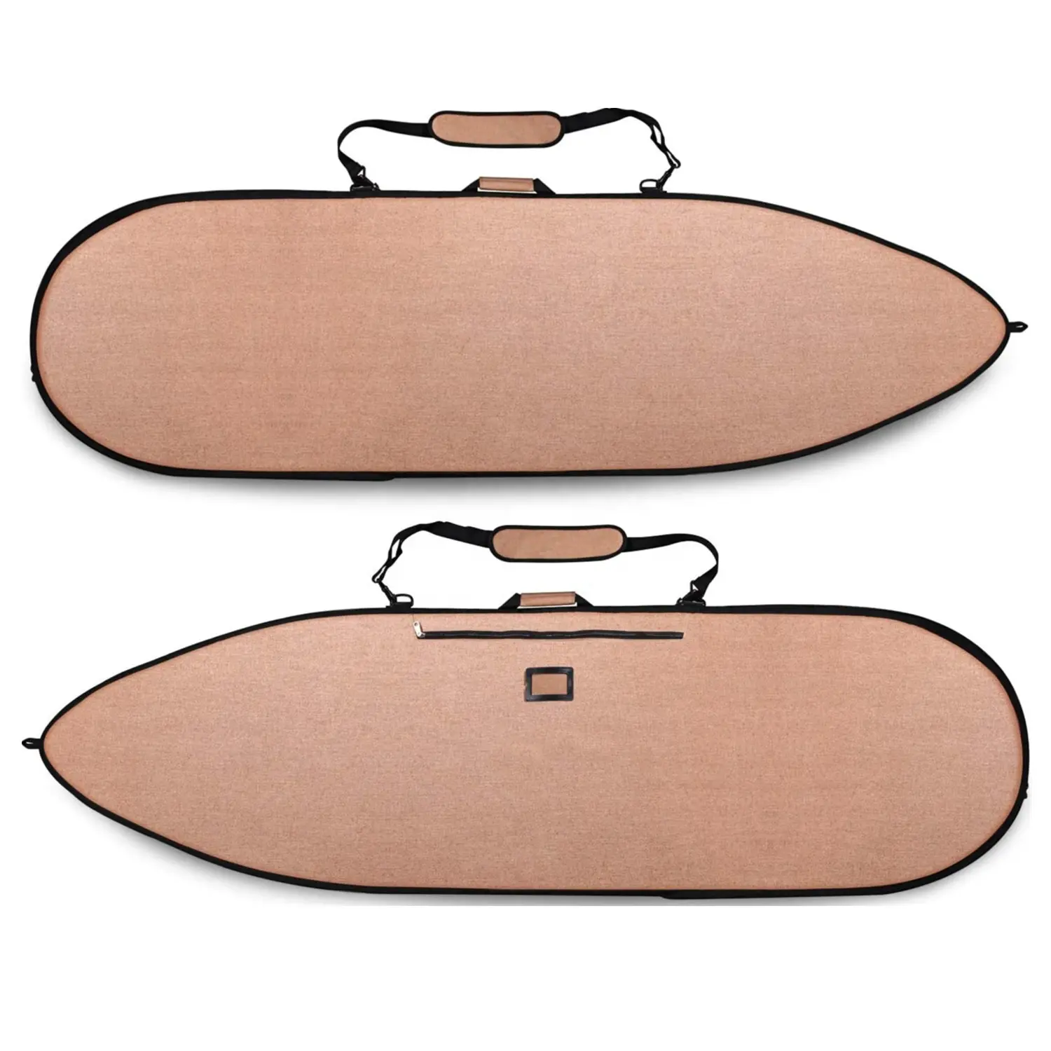 Custom Logo Surfboard Travel Bag Padded Hemp Surf Board Cover Keeps Surfboard Cool Board Day Bag Surfboard Protector Storage Bag
