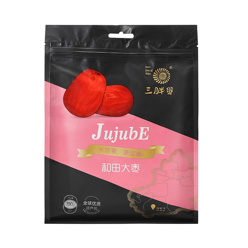 Прямая продажа с завода, три полных яйца Hetian Jujube, 350 г, пакет, Китай, Hetian Jujube