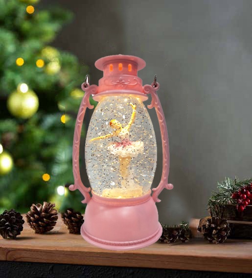 Musical Home Decor Mini Ornament Ballerina Snow Globe For Gift