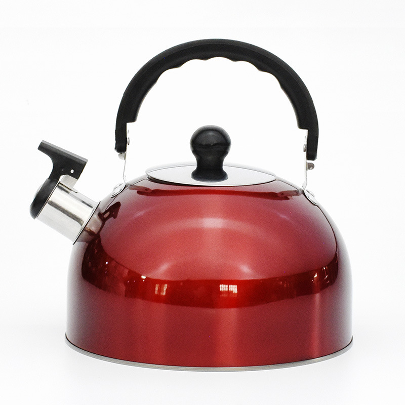 Thickened stainless steel flat bottom pot gas cooker induction cooker hemispherical sound water kettles