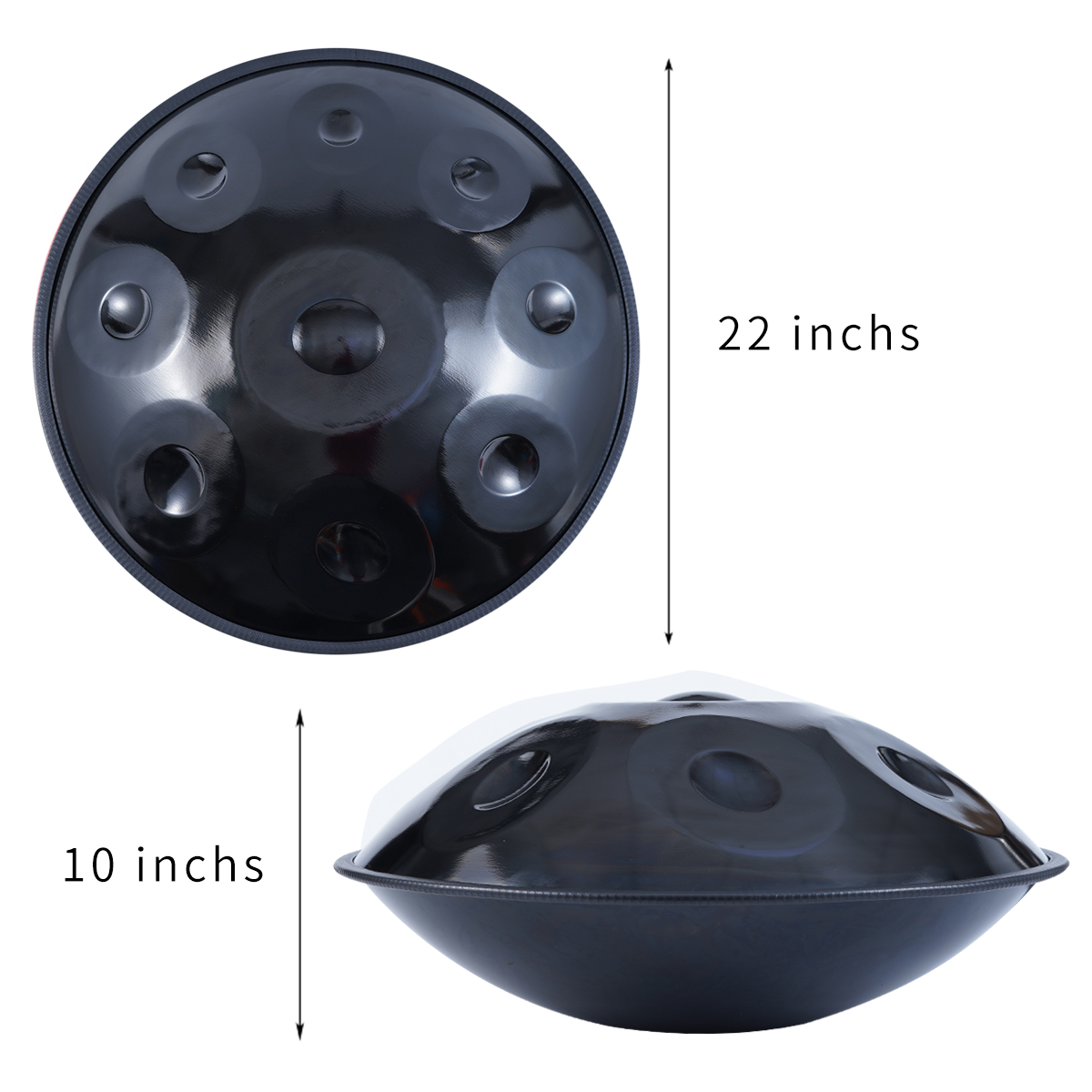 Новинка 2021, 22 дюйма, AETOO HANDPAN Comet series, 10 заметок, ручная работа, постоянный ток, материал handpan, барабан, музыкальный инструмент, барабан для языка
