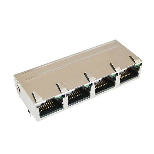 4 порта щит боковой вход: 8 Pin RJ45 разъем