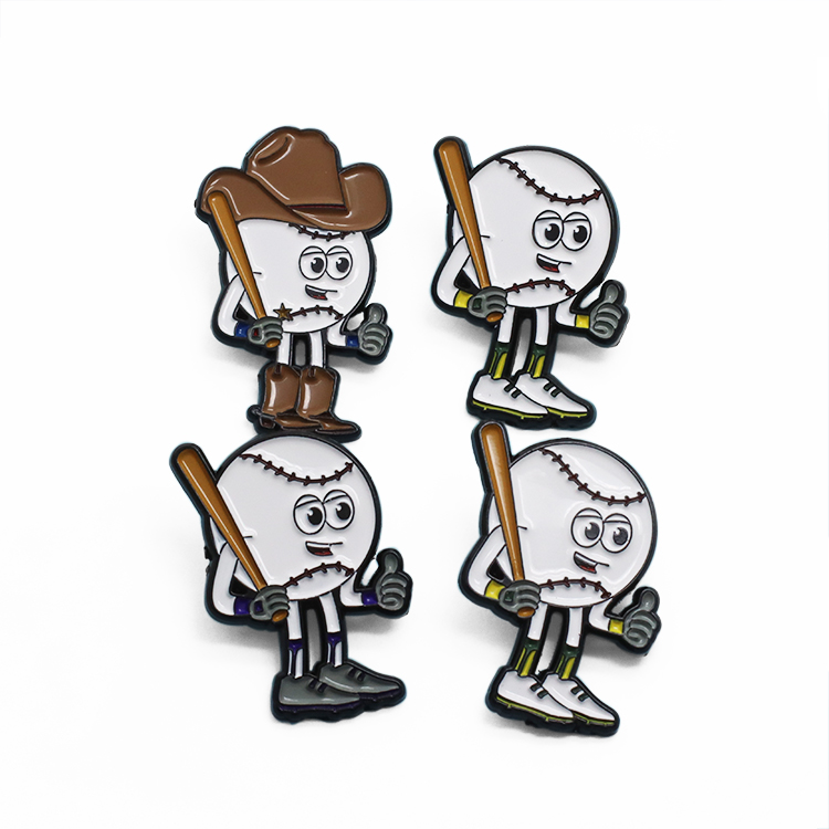 Wholesale Cheap Custom Badge Brooch Logo 3D Glitter Cartoon Anime Souvenir Badge Metal Enamel Lapel Pin
