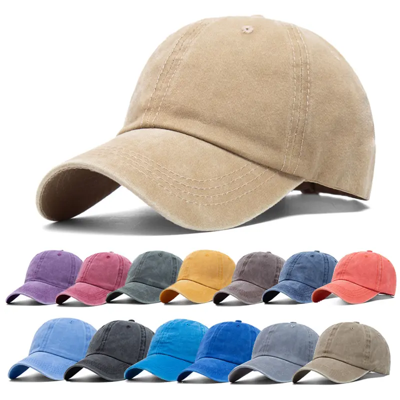 LRT Wholesale Fashion Snapback Dad Trucker Caps Hat Custom Embroidery Logo Washes Denim Sports Baseball Caps For Men