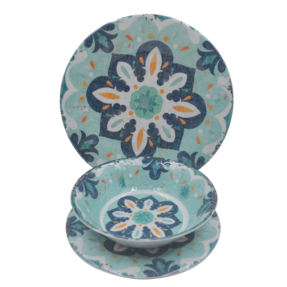 cheap dinner set 3pcs Tableware melamine dinner plate sets dinner plate melamine ware