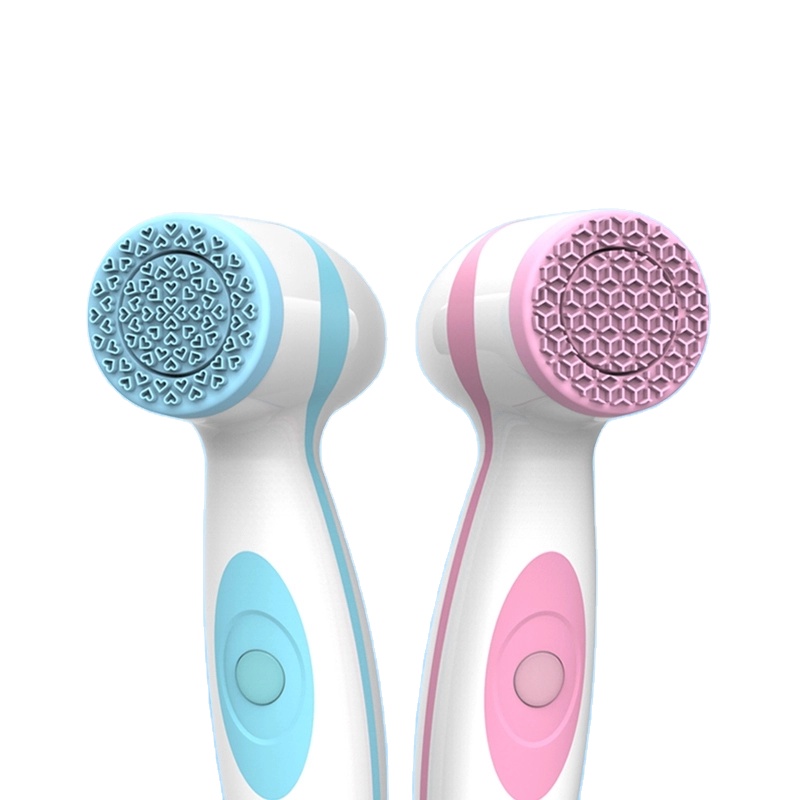 New Portable Electric Facial Cleansing Brush Ultrasonic Facial Cleansing Brush Makeup Remover Cleanser Food Grade Silicone