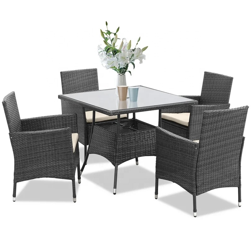 Outdoor Garden Picnic Portable Plastic Rectangle Folding Dining Table Wholesale Quantity Top Seat Steel