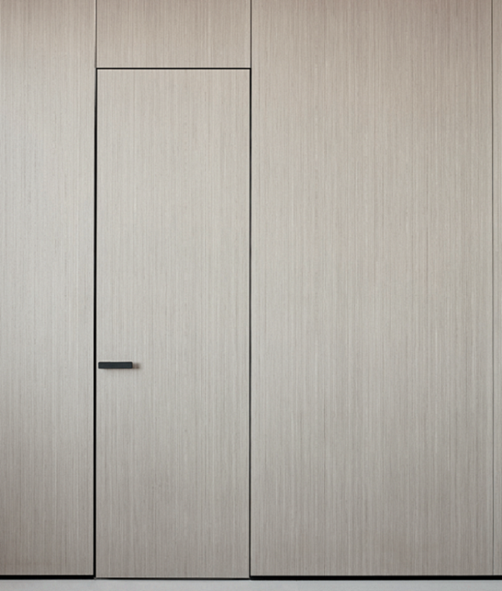 White Primed Frameless Hidden Interior Wooden Door Modern Invisible Flush Hidden Interior Doors Swing Secret Door