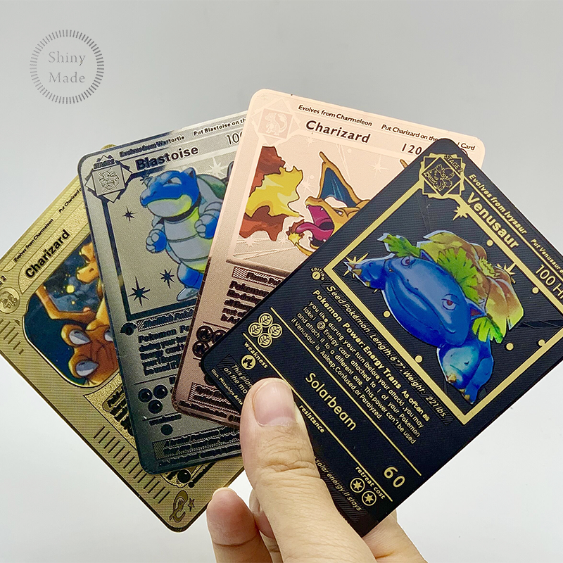 2020 последняя английская версия Металлические Карты Покемон! Pokemon MEGA EX карточная игра