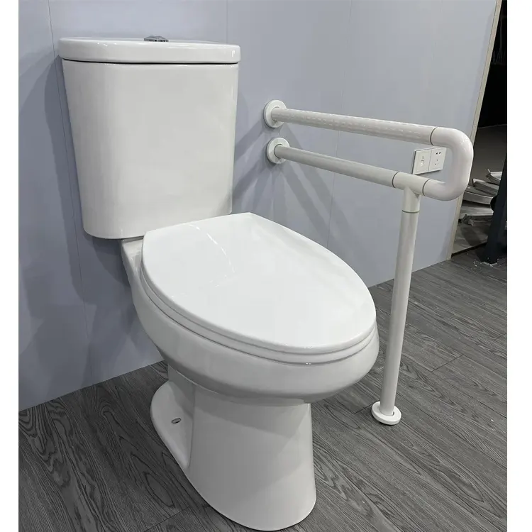 Disabled Stainless Steel Wall Toilet Safety WC Handrail Made Of Stainless Steel+hard Plastic