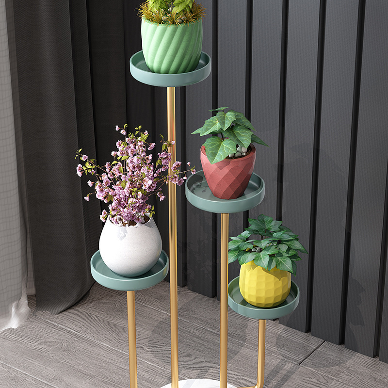 Flower Pot Nordic Stainless Steel Indoor Stand Cast Iron Metal Wholesale Garden Planter Plant Flower Pot For Plants