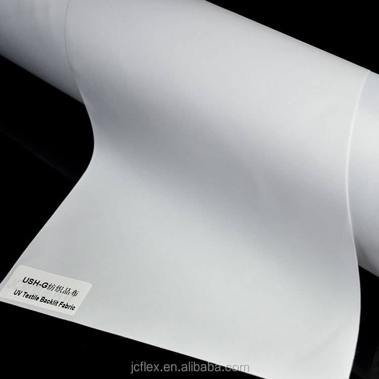 180G Samba Textile Polyester Backlit Fabric For UV Printing