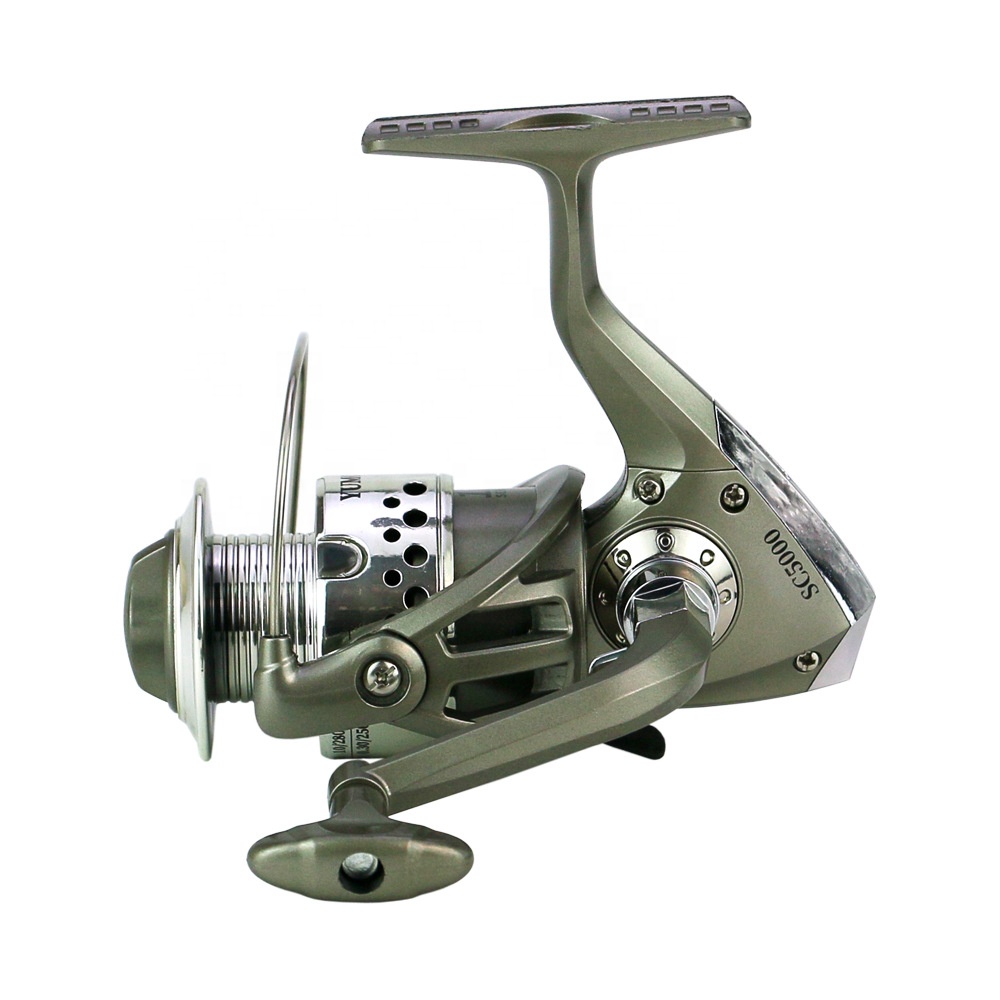KY The Cheapest 12 Bearings Gear Ratio 5.5:1Spinning Reel Metal Spool Plastic Body Reel Fishing Fishing Reels