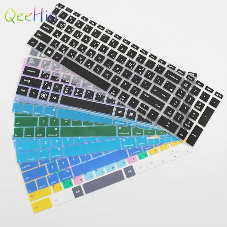 Silicone keyboard OEM custom soft waterproof dust proof 16inch 14inch 11inch keyboard cover for laptop