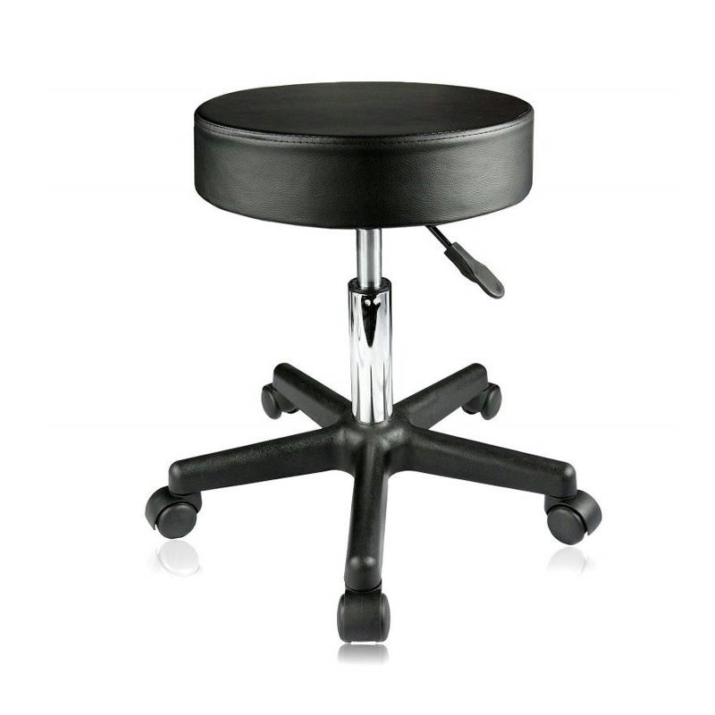 Synthetic Leather Professional Portable Salon Round Rolling Barber Chair