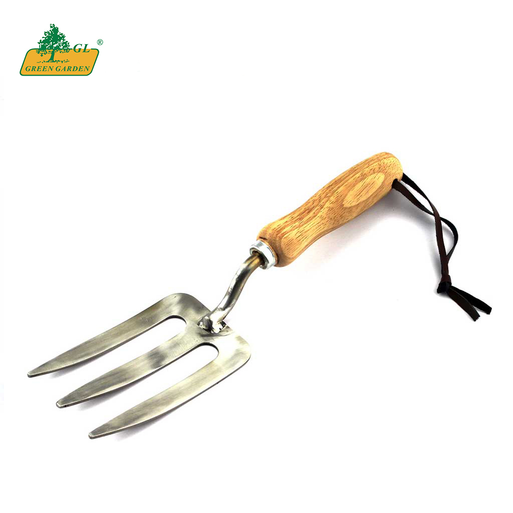 Hot sale Products Stainless Hand Fork/Rake Hand Tools For Gardening garden hand tools with wooden handle