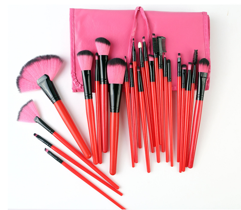 wholesale 24pcs makeup brush set super soft hair brushes set private label custom logo