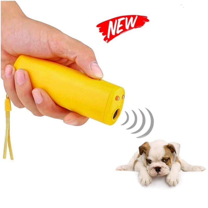 Ultrasonic Pet Dog Repeller Anti Barking Stop Bark Training Control Device Trainer LED 3 in 1 Stop Bark Deterrents Trainer