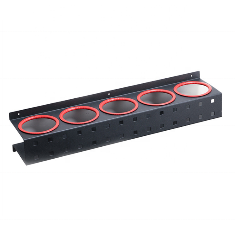 Factory car detailing tools rack shelf for spray Auto detailing shop spray bottle wax can and abrasive rack without hook