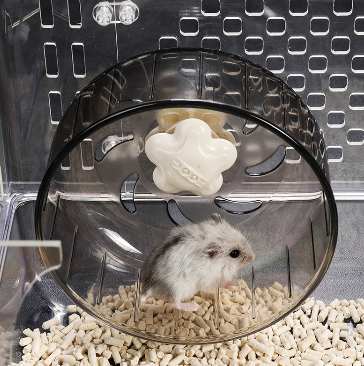 Hamster Wheel Pet Toy Small Hamster Running Exercise Wheel with 5.12in Diameter Ultra Quiet Roller Treadmill Hamster Toy