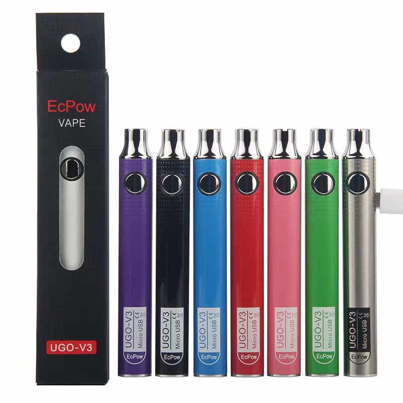 8 видов цветов новый дизайн CBD Preheat UGO V3 EGO EVOD 510 электронная сигарета с аккумулятором