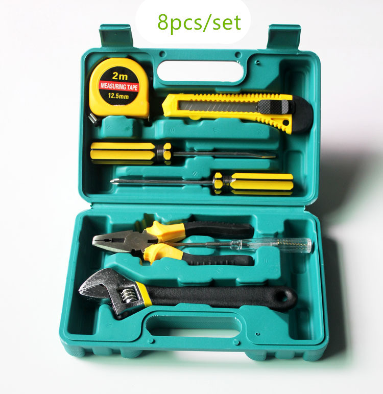 8pcs Home Hardware Tools Kit With Wrench Pliers Hand Tool Set