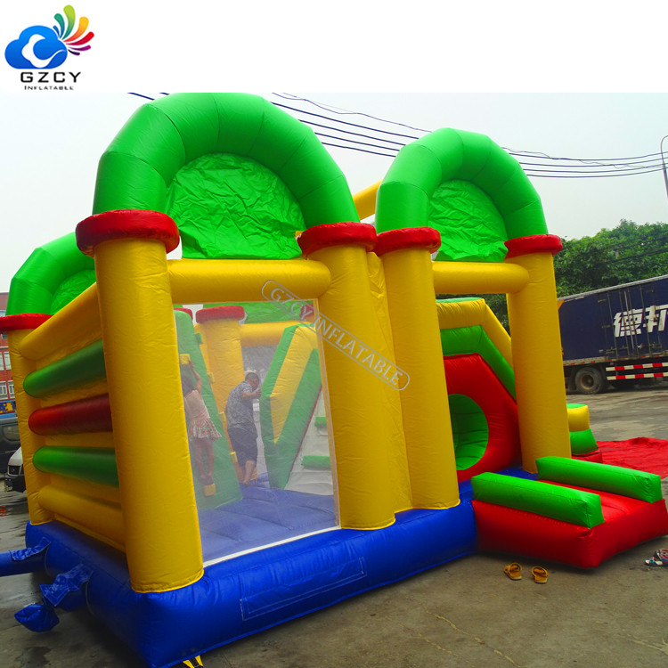Made in China popular pvc inflatable castle inflatable bouncer commercial bounce  slide on hot sale